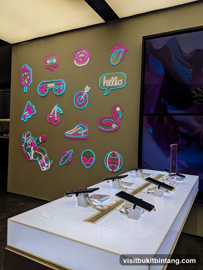 Neon Sign Display with Electronics