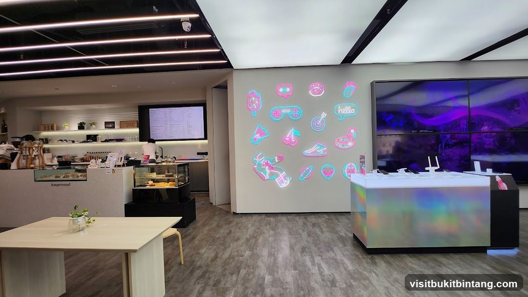 Modern Cafe and Display Area