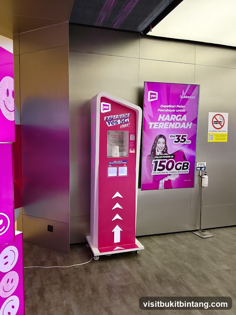 Yes 5G promotional display