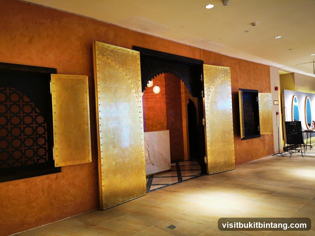 Ornate Entrance with Moroccan-Inspired Decor