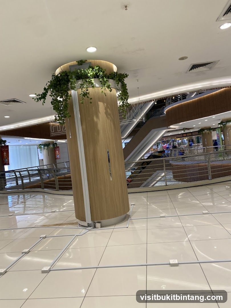 Interior of a shopping mall