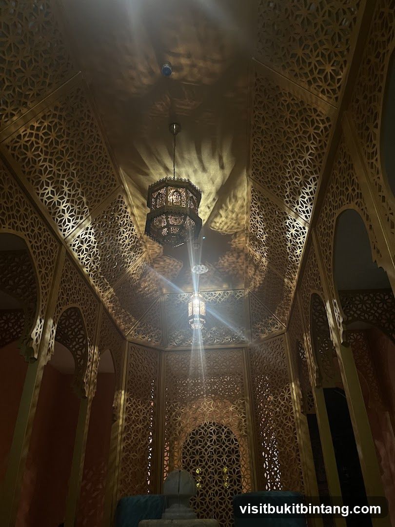 Ornate Interior with Lanterns