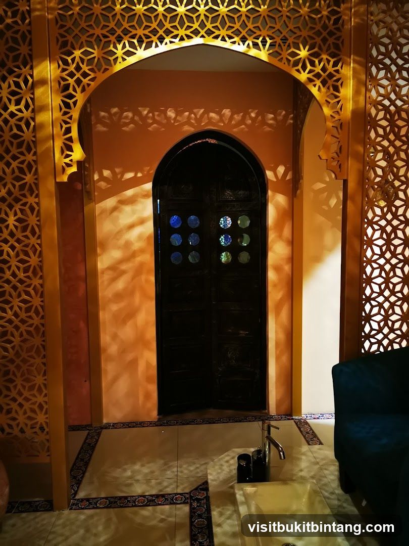 Moroccan-inspired spa interior