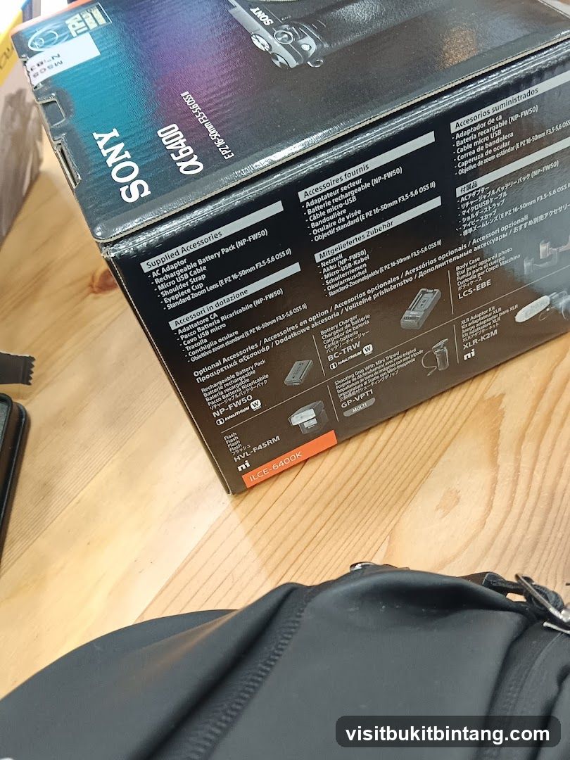 Sony Alpha a6400 Camera Box