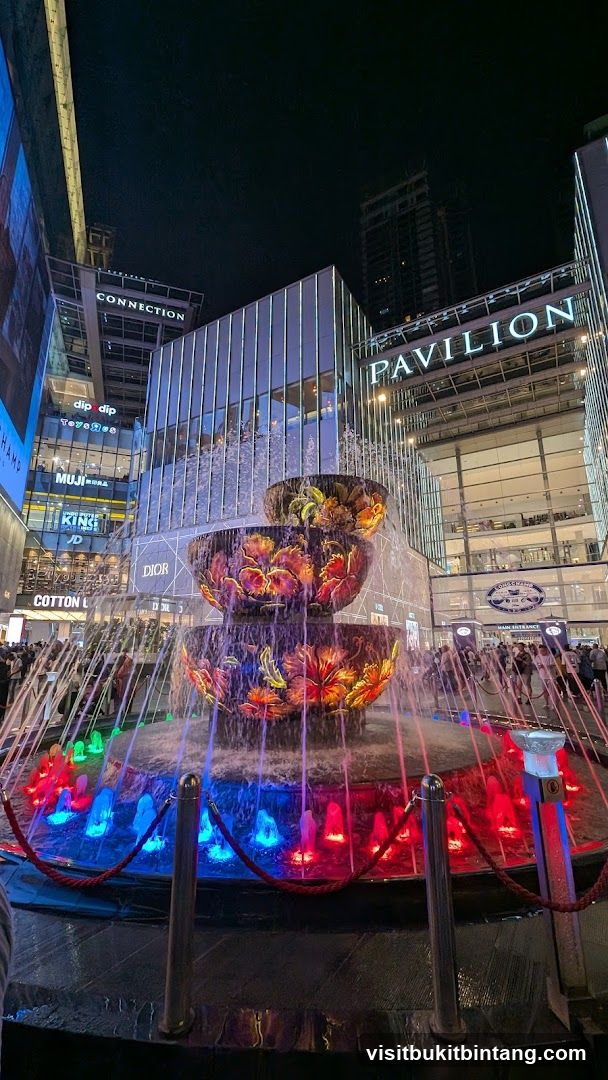 Fountain in front of Pavilion