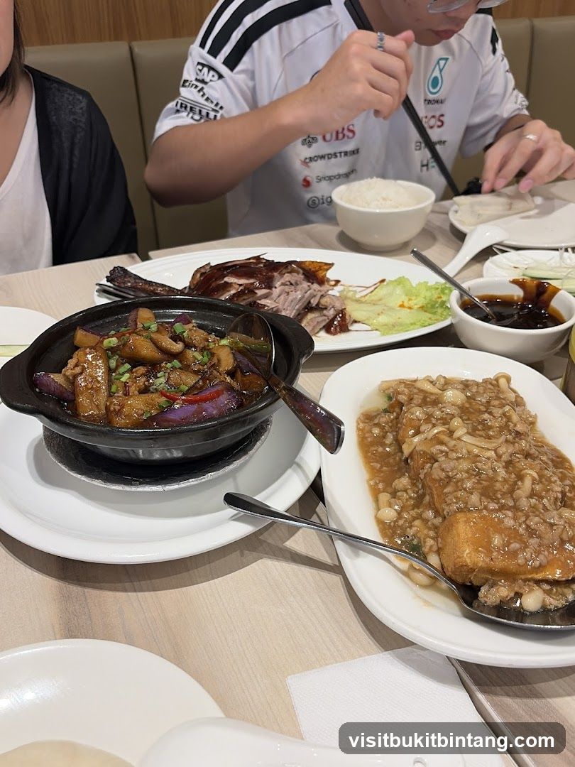 Table with Chinese Food