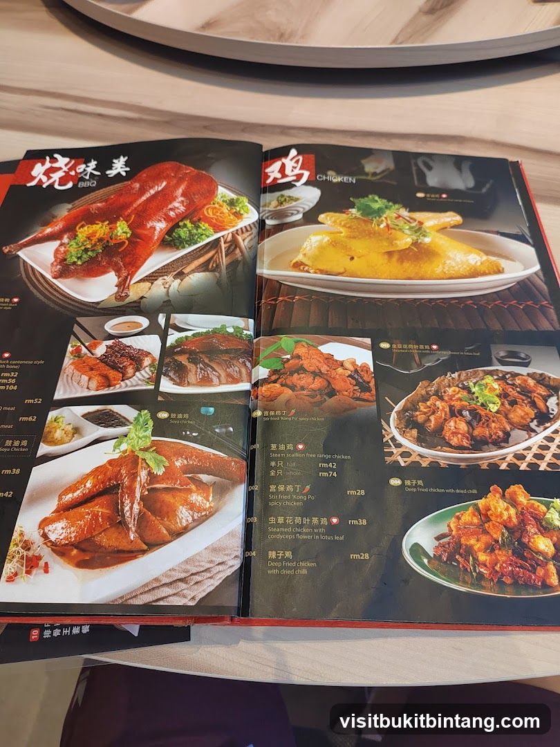 BBQ & Chicken Menu