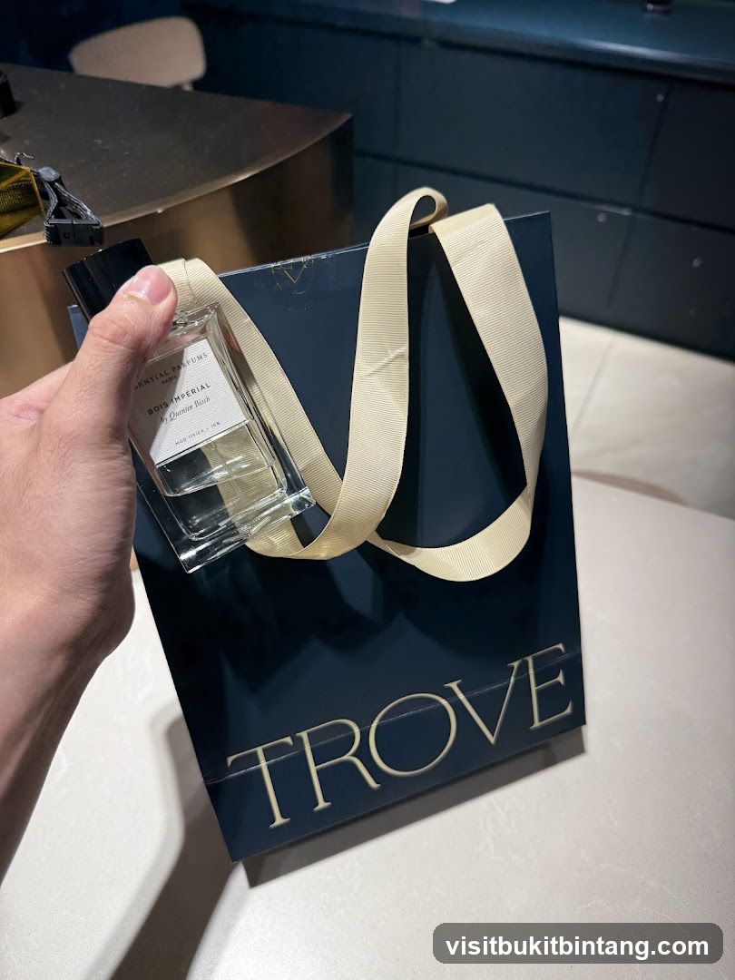 Perfume Bottle and Shopping Bag