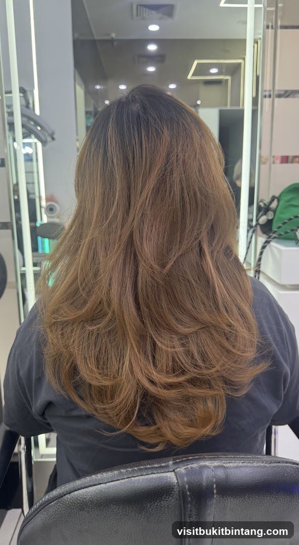 Woman's Hair After Styling