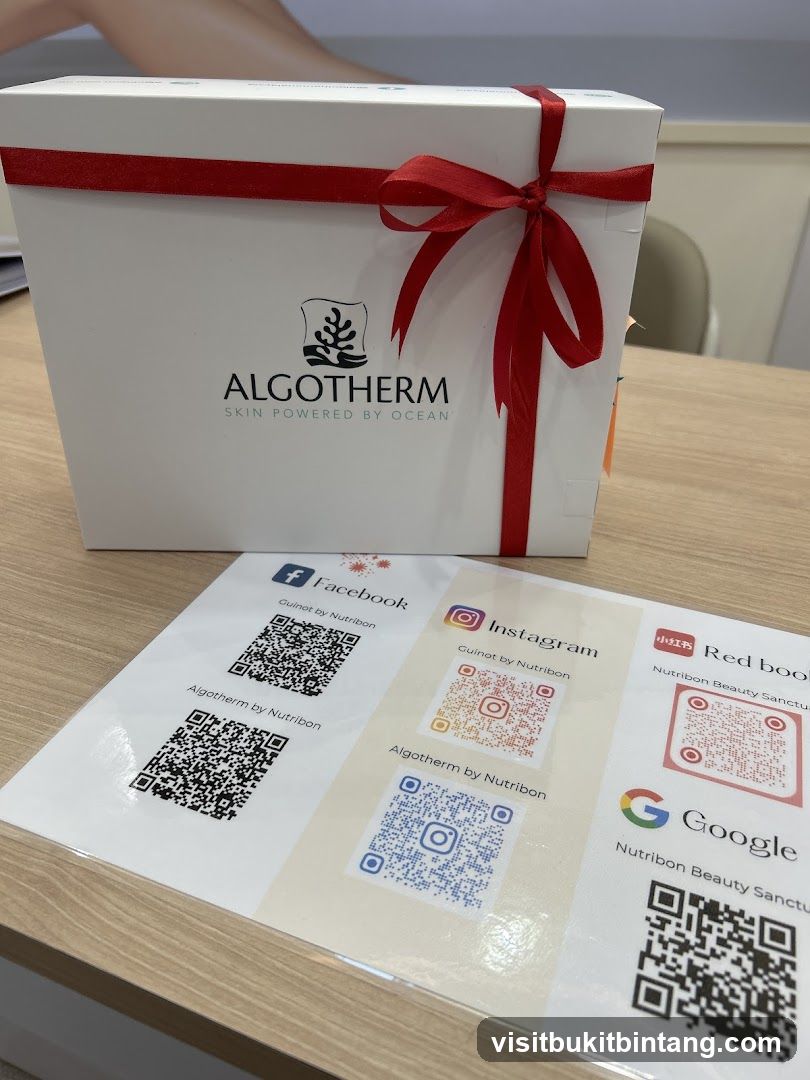 Algotherm Gift Box and Social Media QR Codes