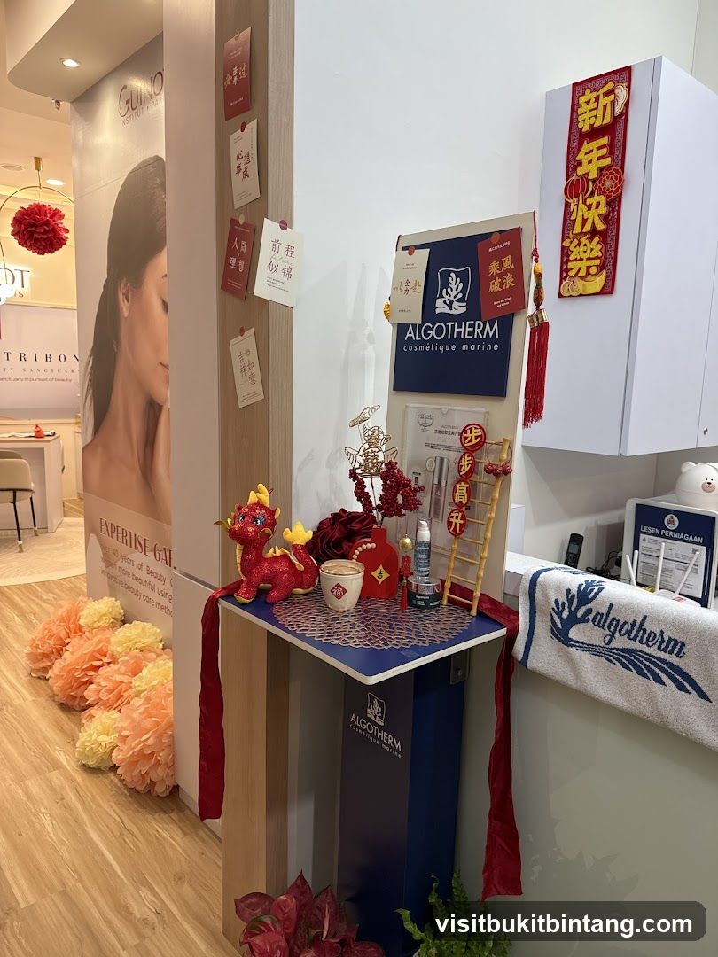 Chinese New Year Decorations at a Beauty Salon