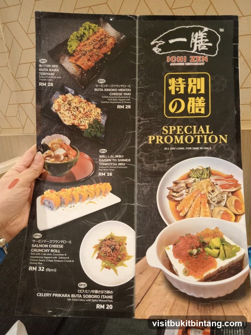 ICHI ZEN JAPANESE RESTAURANT SPECIAL PROMOTION
