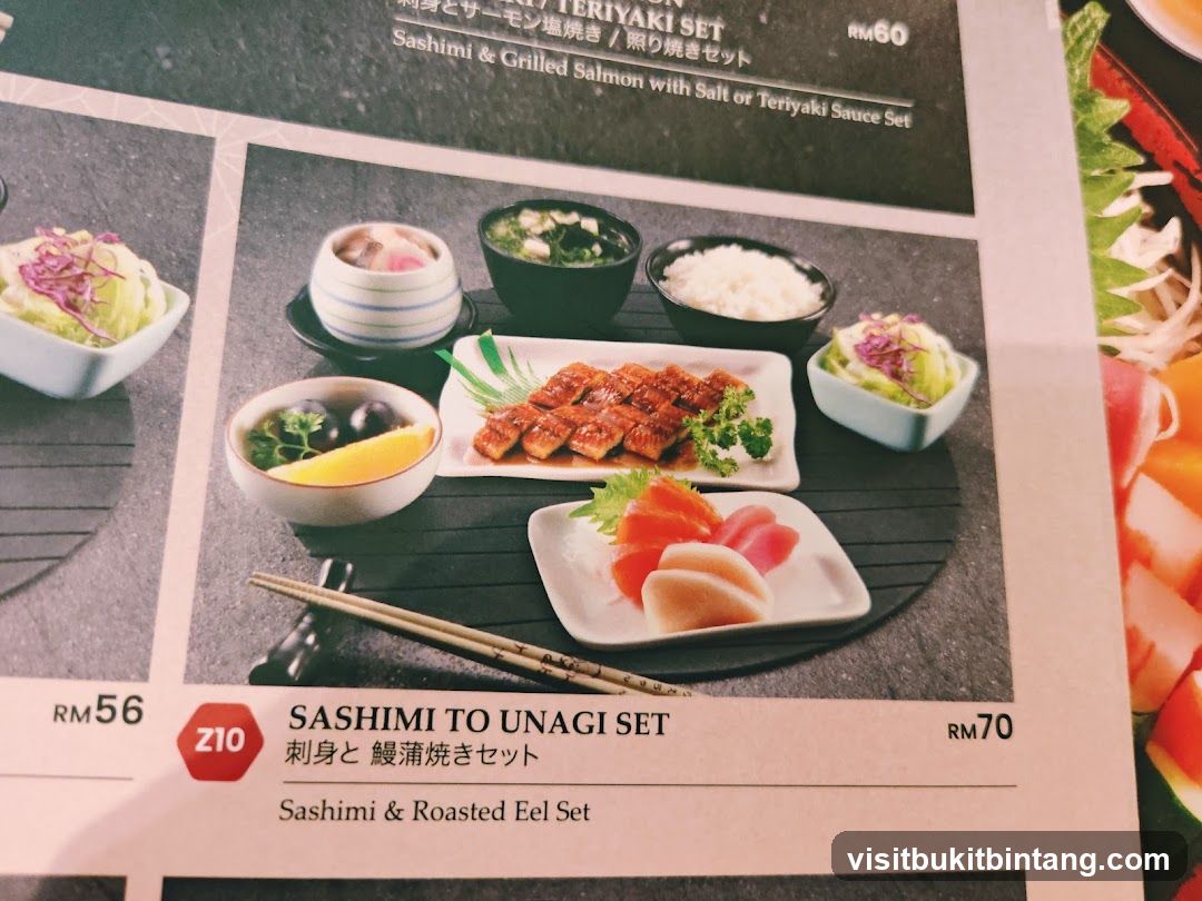 Sashimi & Roasted Eel Set