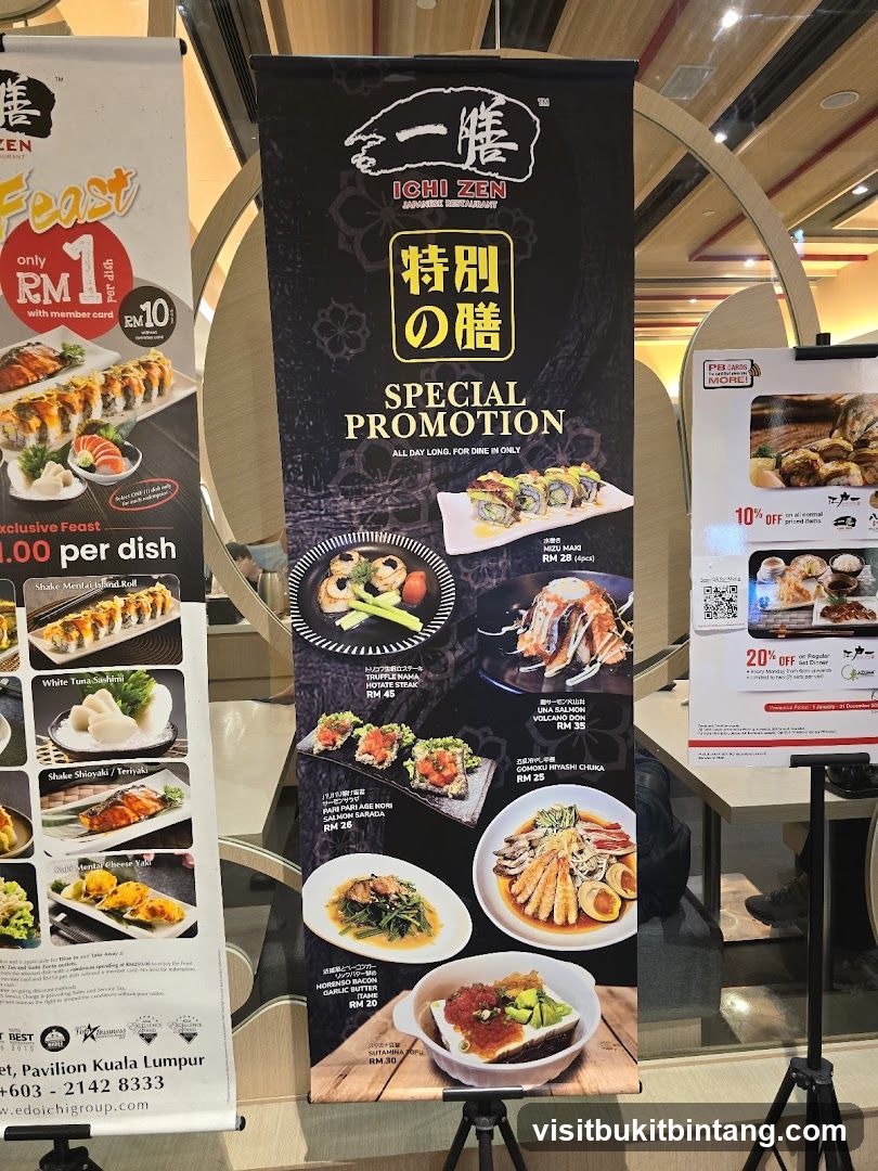 Ichi Zen Japanese Restaurant Special Promotion Banner