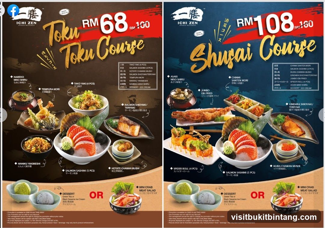 ICHI ZEN Japanese Restaurant Promotions