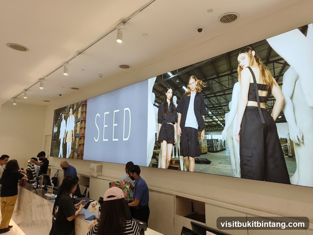 Retail Store Interior with Digital Display