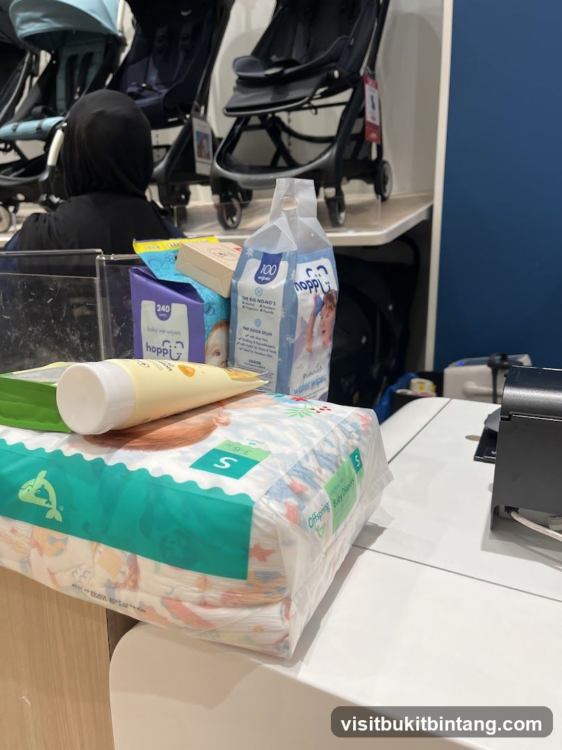 Baby Products on Counter