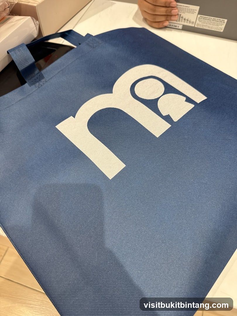 Blue Tote Bag with Logo
