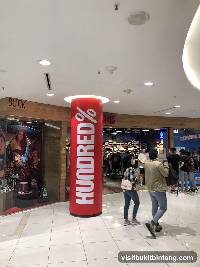 Storefront with large red pillar