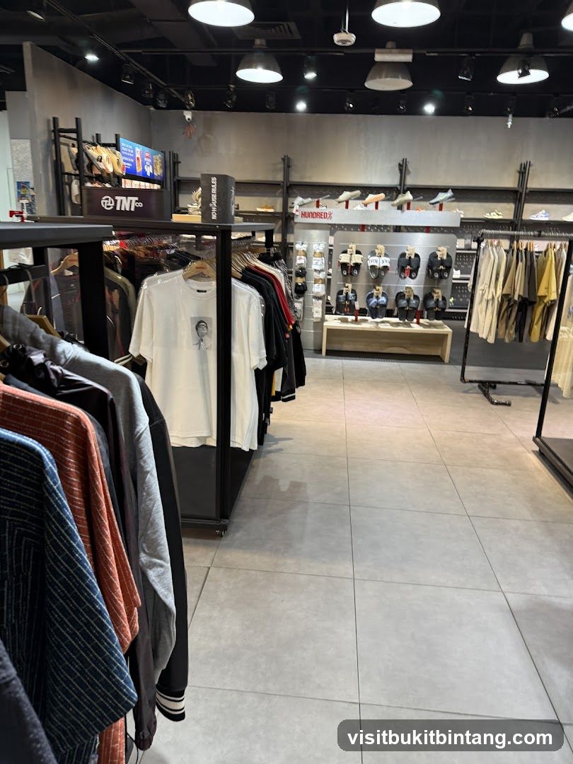 Clothing store interior