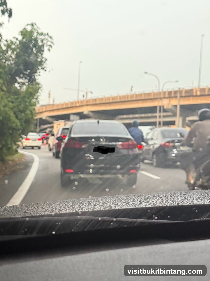 Traffic Jam on a Cloudy Day