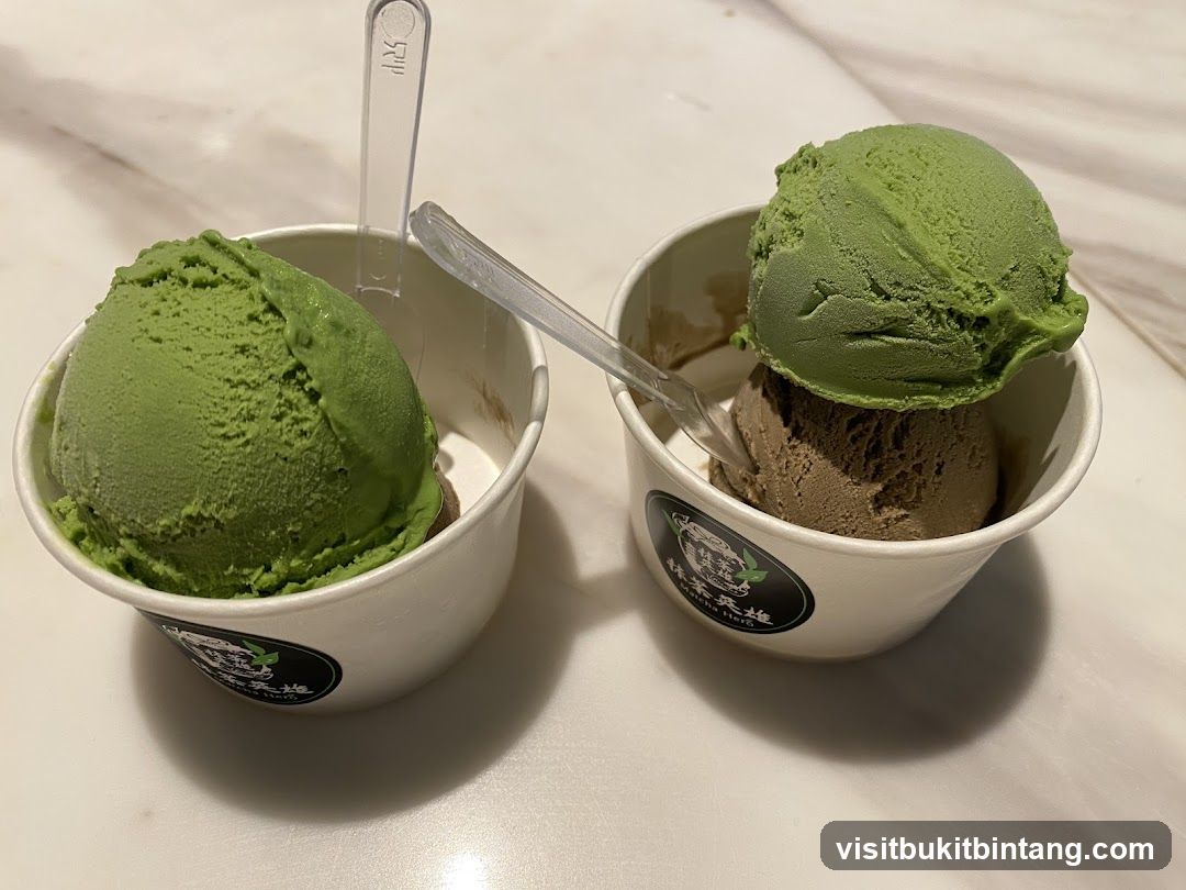Two cups of ice cream
