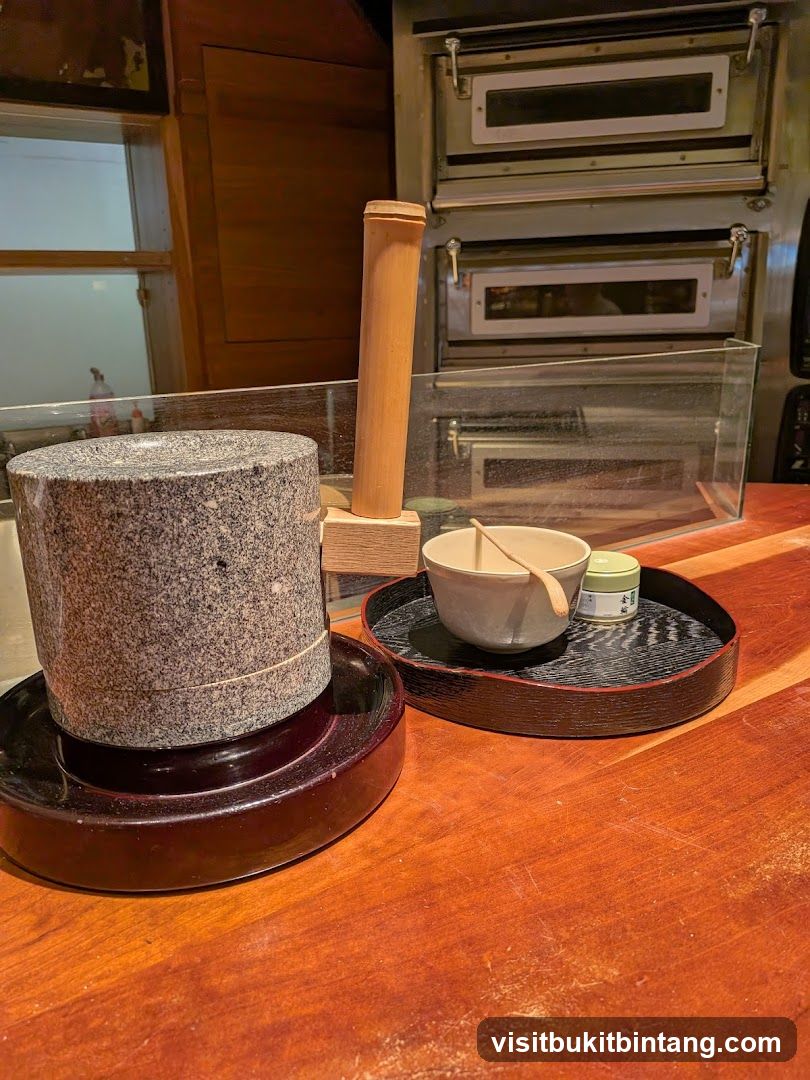 Stone Grinder and Tea Set