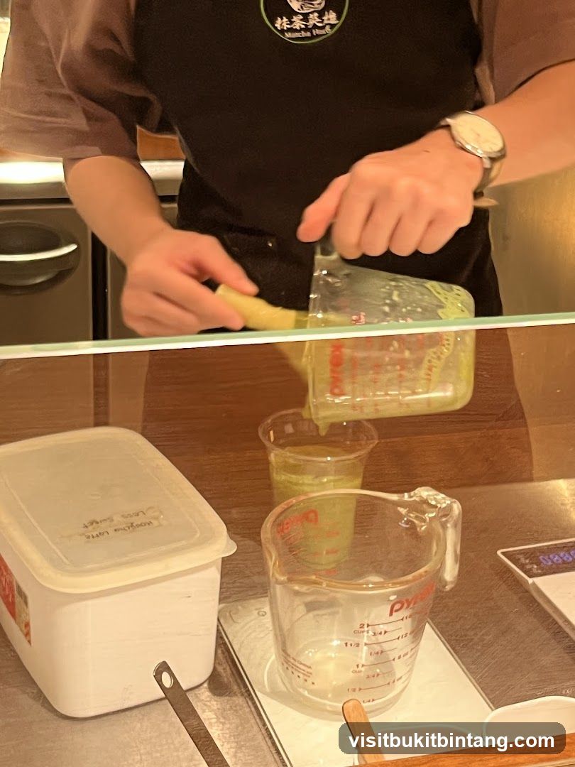 Matcha Latte Preparation