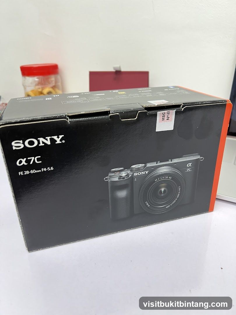 Sony Alpha a7C Camera Box