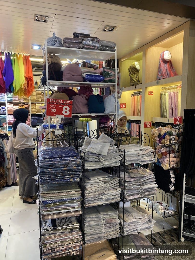 Store Interior with Scarves and Apparel