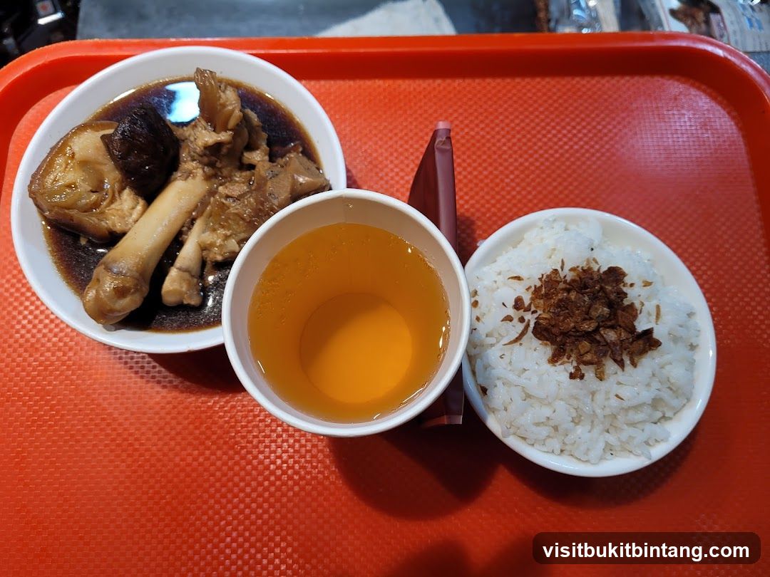 Braised Pork Ribs with Rice and Soup