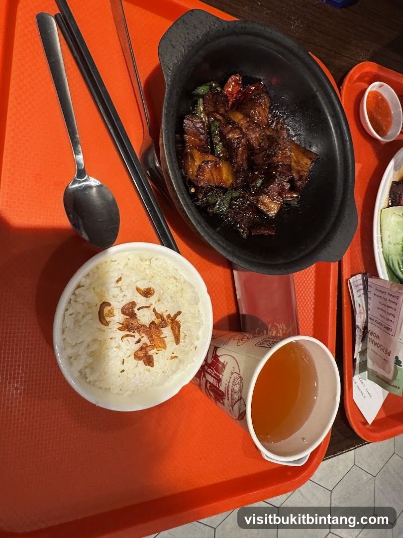 Meal with Pork Belly and Rice