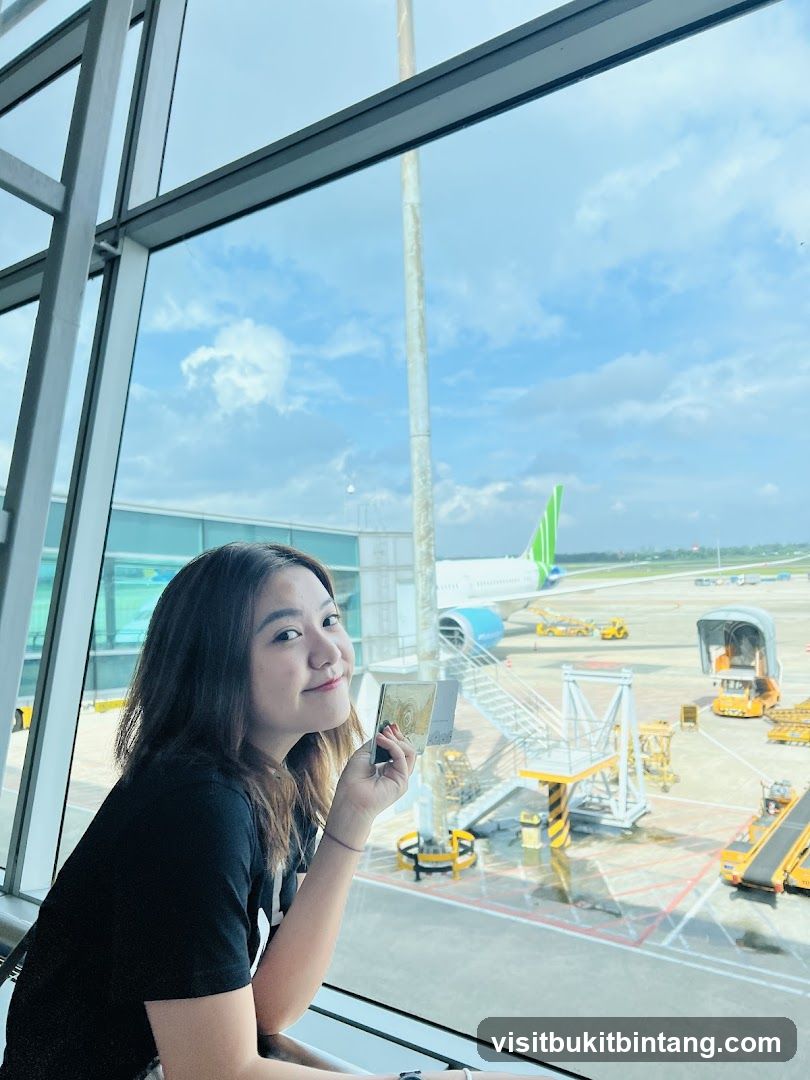 Woman at Airport Gate