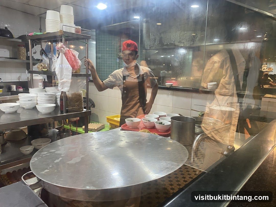 Kitchen Staff Preparing Food