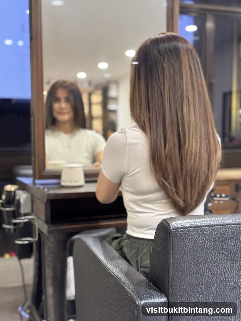 Woman in Salon Chair