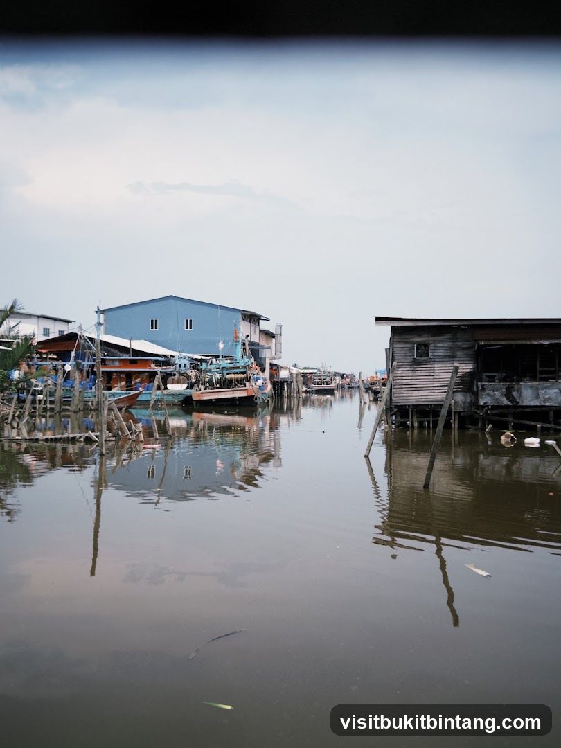 Waterfront Village Scene