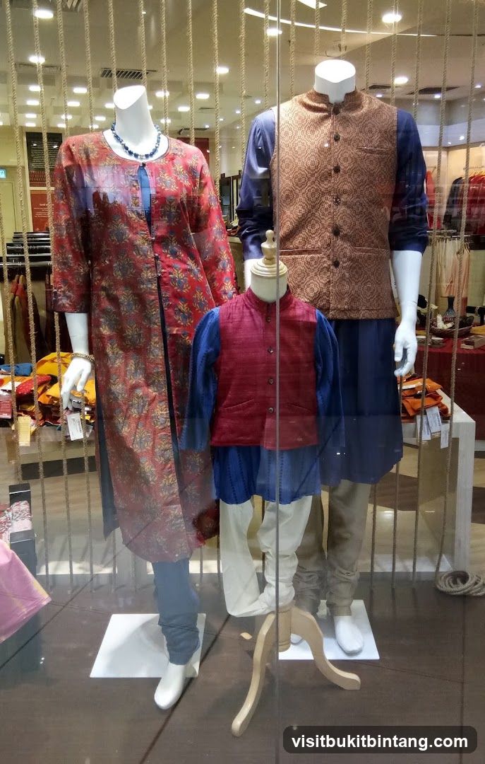 Window Display of Traditional Indian Clothing