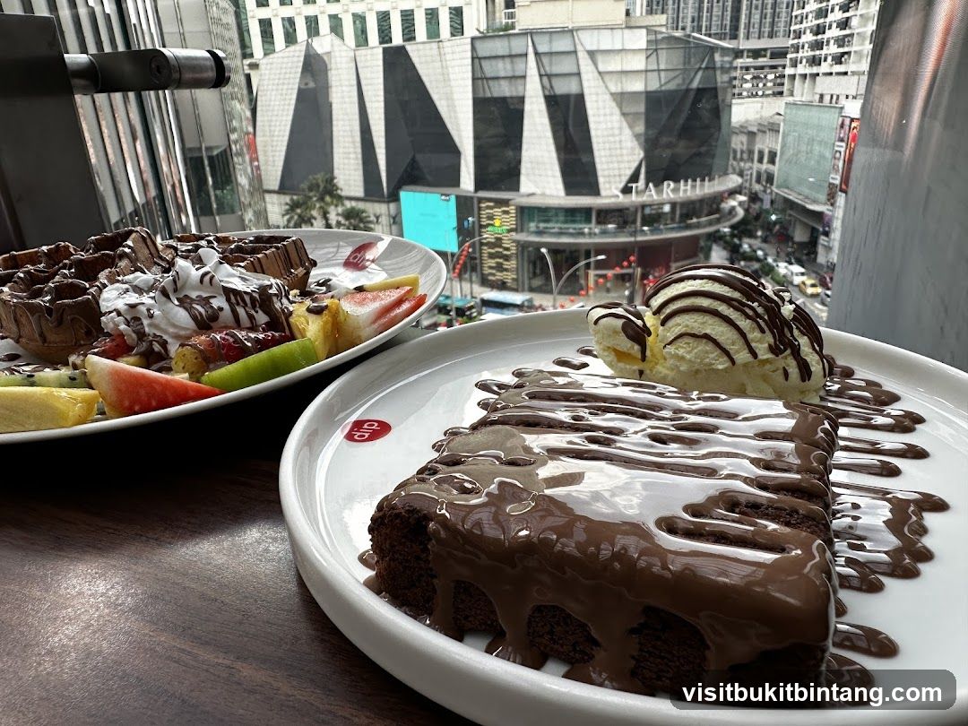 Desserts with a City View