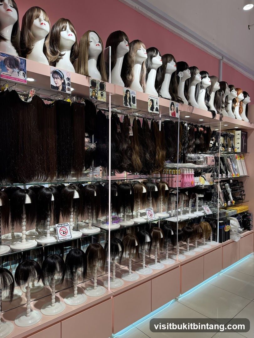 Wig and Hair Extension Store Display