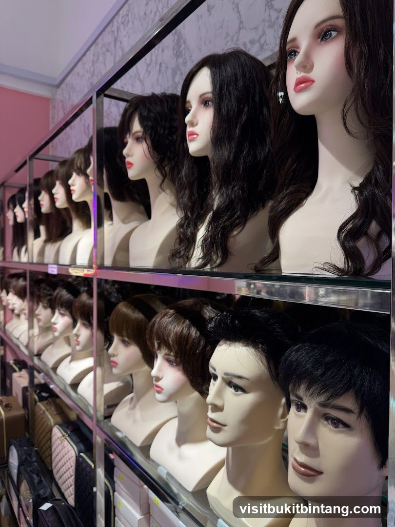 Wigs on Display