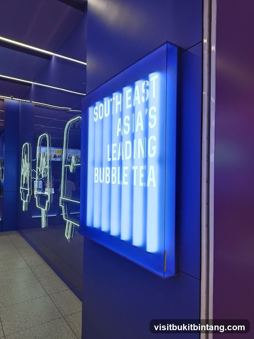 Neon Sign for Bubble Tea Shop