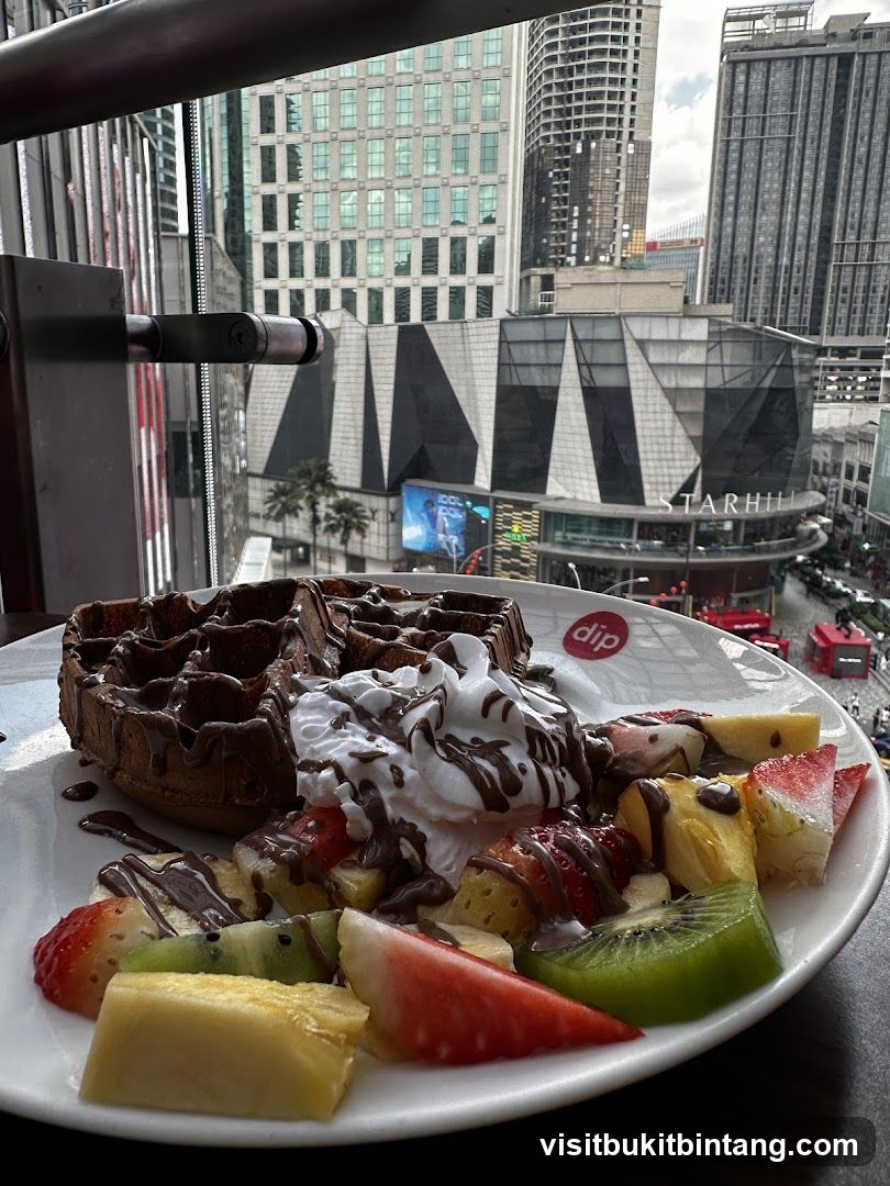 Chocolate Waffle with Fruit