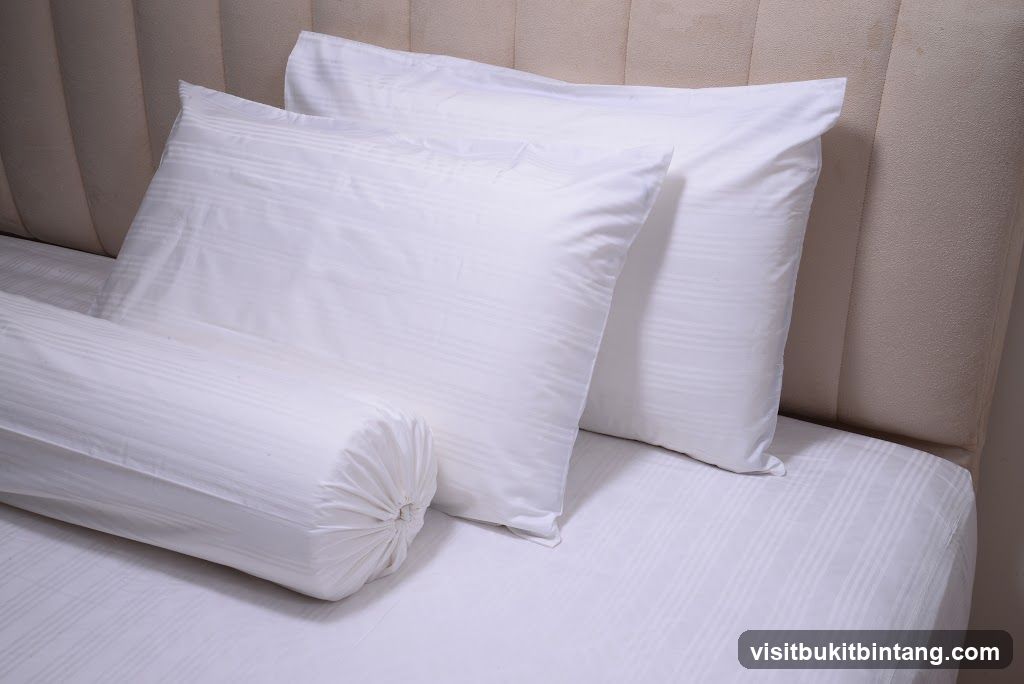 White Striped Bedding