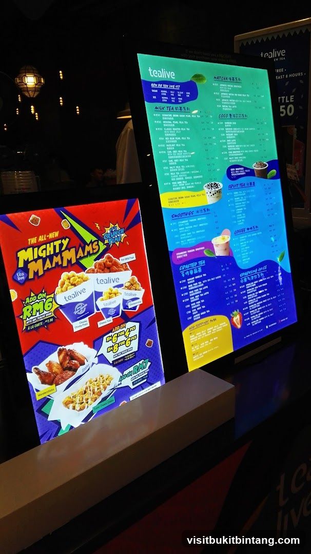 Tealive Menu