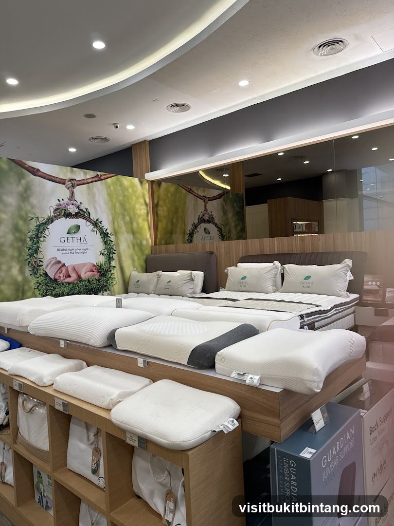 Mattress and Pillow Store Display