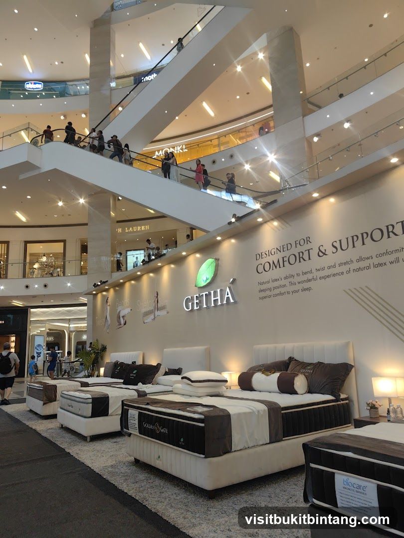Mattress Display in a Mall