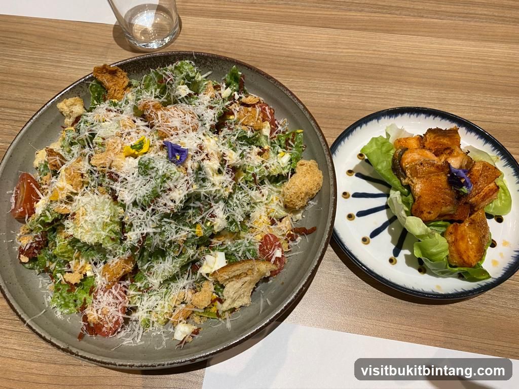 Salad and Salmon Bites