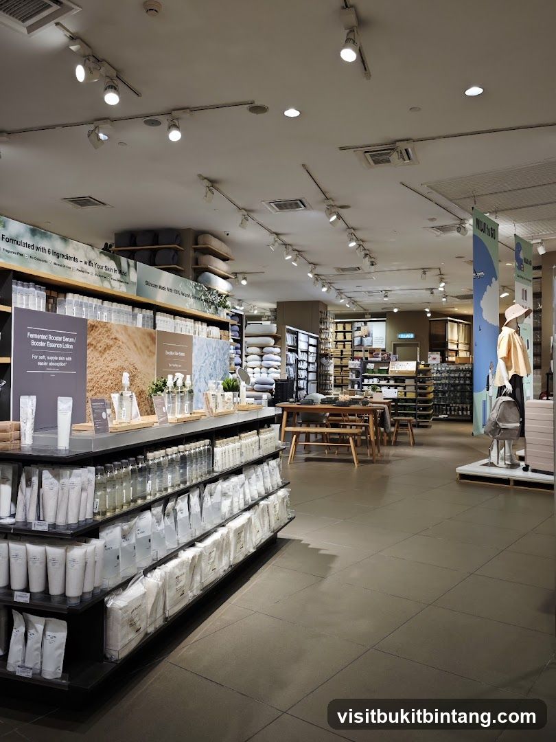 Store Interior with Skincare Products