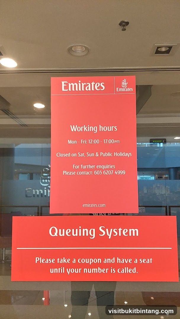 Emirates Working Hours and Queuing System