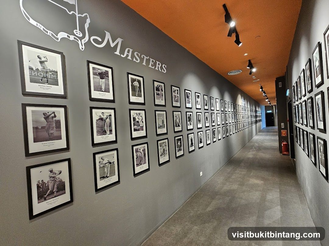 Hallway with Masters photographs